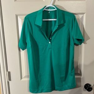 NikeGolf Dri-fit ladies golf shirt. Kelly Green. XL. BNWOT